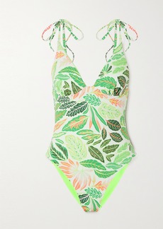 Solid & Striped The Olympia Reversible Printed Swimsuit