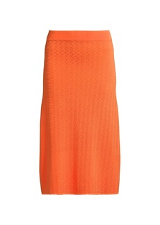 Solid & Striped Vivienne Zigzag Midi Skirt