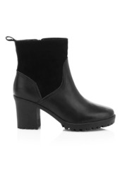 Soludos Dani Faux Shearling-Lined Leather & Suede Ankle Boots