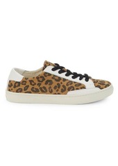Soludos Ibiza Leopard Suede & Leather Sneakers