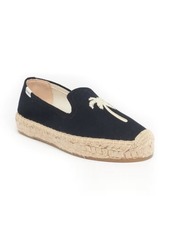 Soludos Hibiscus Palm Espadrille Flat in Black at Nordstrom