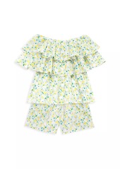 Something Navy Baby Girl's, Little Girl's & Girl's Floral Shorts
