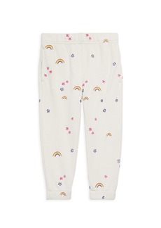 Something Navy Baby's, Little Girl's & Girl's Rainbow Embroidered Sweatpants