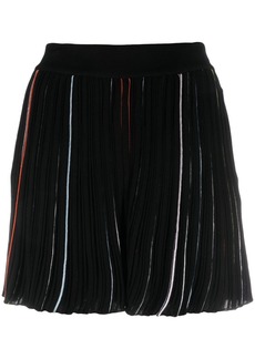 Sonia Rykiel contrast-stripe pleated shorts