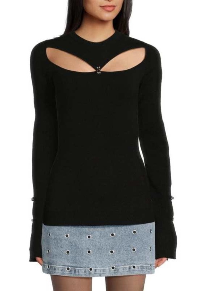 Sonia Rykiel Embellished Cut-Out Top