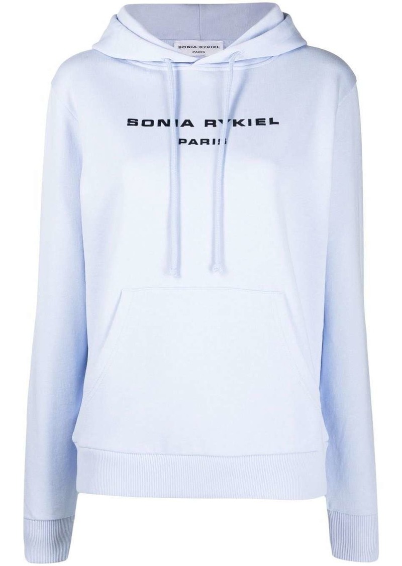 Sonia Rykiel logo-print cotton hoodie