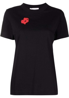 Sonia Rykiel poppy-print short sleeved T-shirt