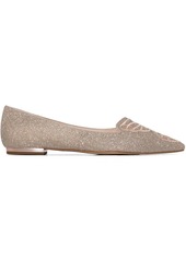 Sophia Webster champagne sparkly embroidered butterfly pumps
