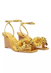 Sophia Webster Margarita 55MM Metallic Leather Wedge Sandals