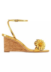 Sophia Webster Margarita 55MM Metallic Leather Wedge Sandals