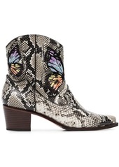 Sophia Webster multicoloured Shelby 50 snake print leather cowboy boots