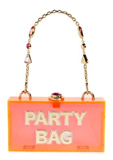 SOPHIA WEBSTER Cleo Party Bag Clutch in Neon Red And Gold at Nordstrom Rack