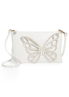 SOPHIA WEBSTER Flossy Clutch in White & Gold at Nordstrom