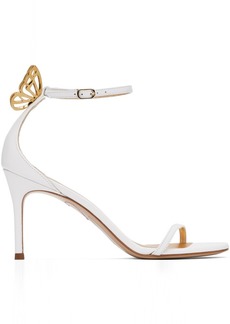 Sophia Webster White Mariposa Heeled Sandals