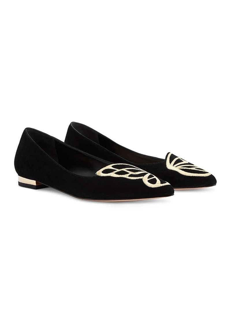 Sophia Webster Women's Butterfly Embroidered Flats