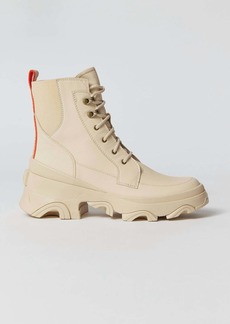 Sorel Brex Lace-Up Boot In Bleached Ceramic