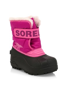 Sorel GIrl's Snow Commander Waterproof Faux Shearling-Lined Boots