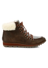 Sorel Harlow Shearling-Trimmed Hiking Boots