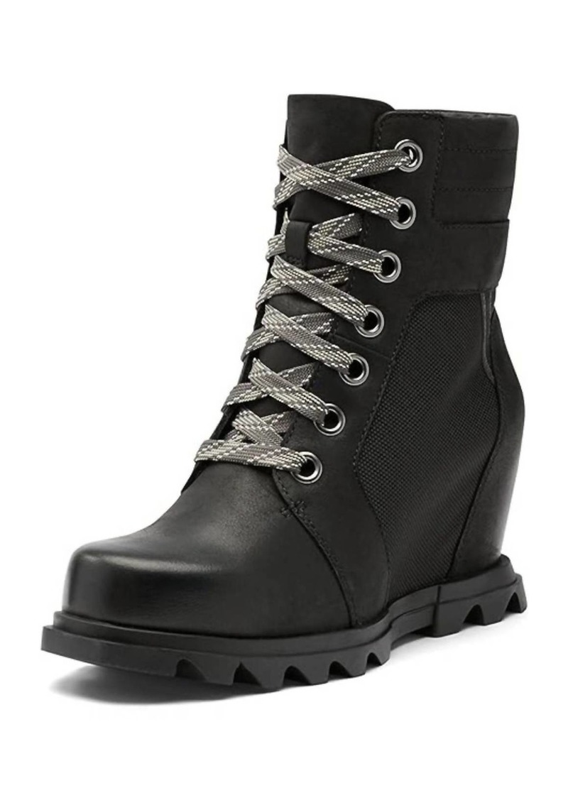 Sorel Joan Of Arctic Wedge Iii Lexie Boots In Black, Jet