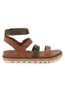Sorel Leather Platform Sandals