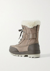 Sorel - Tivoli™ II Parc shearling-trimmed leather ankle boots - Neutral - US 5