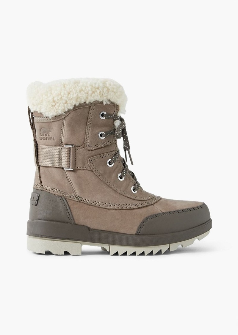 Sorel - Tivoli™ II Parc shearling-trimmed leather ankle boots - Neutral - US 5