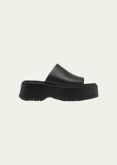 Sorel Dayspring Leather Platform Slide Sandals