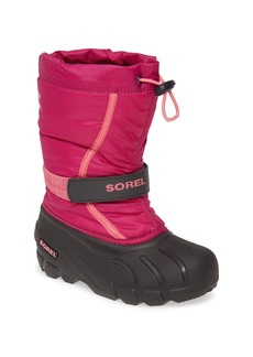 SOREL Flurry Weather Resistant Snow Boot in Deep Blush/Tropic Pink Multi at Nordstrom