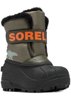 Sorel Little Girls Snow Commander Boots - Stone Green, Alpine Tundra