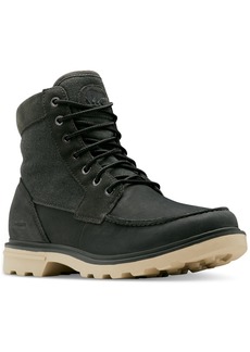 Sorel Men's Carson Moc-Toe Waterproof Boot - Coal, Oatmeal