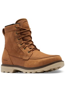 Sorel Men's Carson Storm Waterproof Insulated Boot - Camel Brown, Oatmeal
