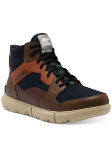 Sorel Men's Explorer High-Top Waterproof Sneaker - Abyss, Oatmeal