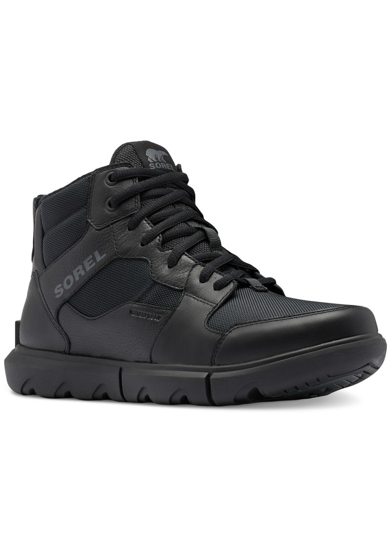 Sorel Men's Explorer Waterproof Sneakers - Black, Black