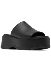 Sorel Women's Dayspring Platform Slide Sandals - Black, Black