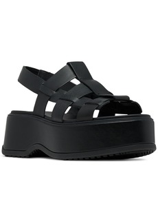 Sorel Women's Dayspring Slingback Platform Sandals - Black, Black
