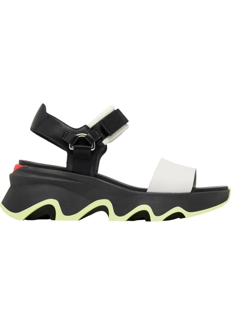 SOREL Women's Kinetic Y-Strap High Sandals, Size 6, Black