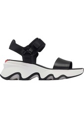 SOREL Women's Kinetic Y-Strap High Sandals, Size 7.5, Black