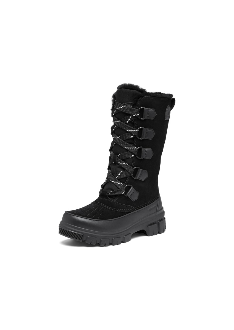 SOREL Women's Tivoli V Tall Waterproof Boot - Black Natural -