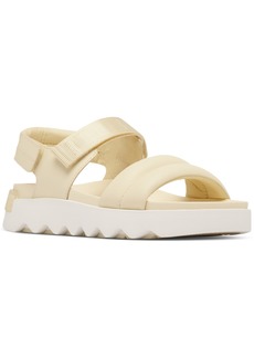 Sorel Women's Viibe Ankle-Strap Slingback Sport Sandals - Honey White, Sea Salt