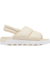 SOREL Women's VIIBE Slingback Flat Sandals, Size 6, White
