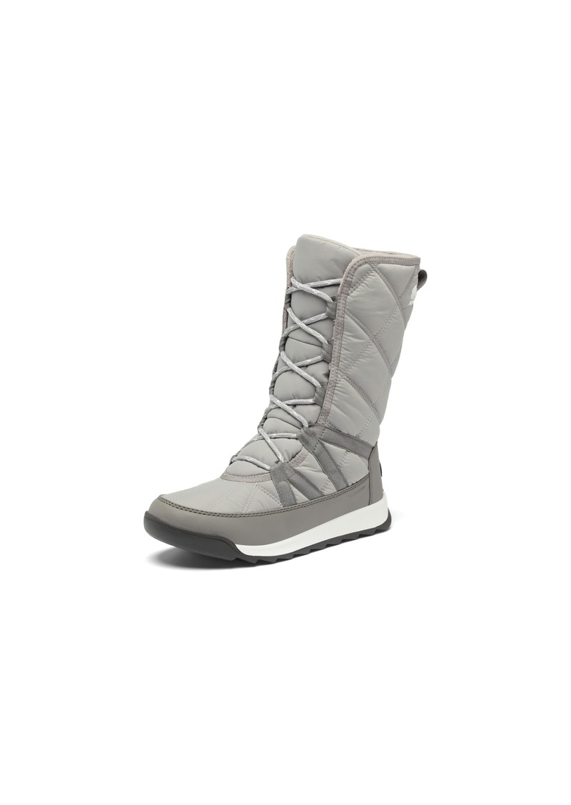 SOREL Women's Whitney ll Plus Tall Lace Waterproof Boot - Chrome Grey Quarry -