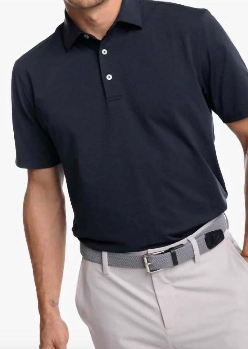 Southern Tide Breeze Performance Polo In Heather Caviar