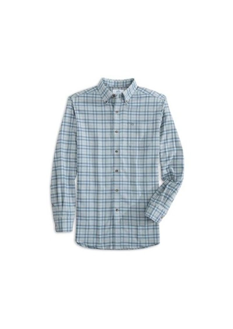 Southern Tide Long Sleeve Flannel IC Lakewood Plaid Sport Shirt