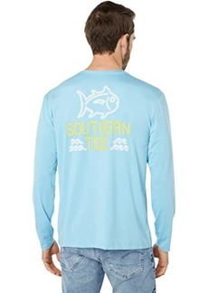 Southern Tide Long Sleeve Neon Sign Performance Tee