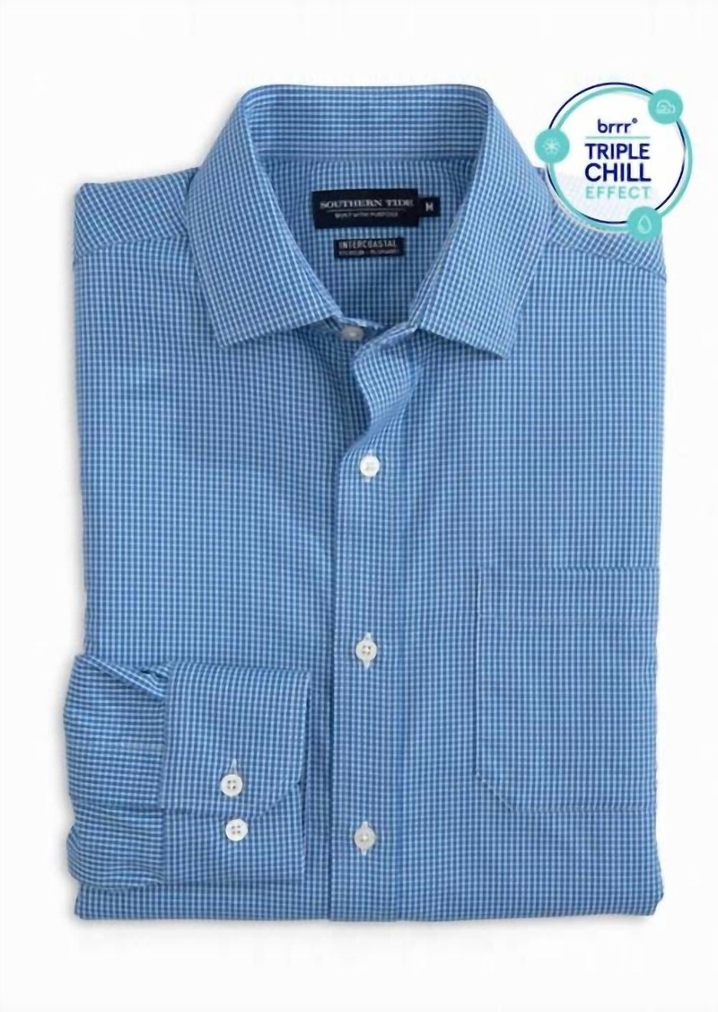 Southern Tide Men's Performance Shirt In Blue