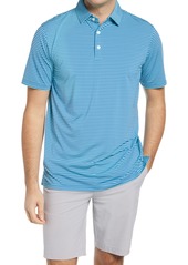 Southern Tide brrr? Quetzal Stripe Perfomance Polo in Crystal Blue at Nordstrom