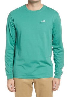 Southern Tide Spotted Trout Long Sleeve T-Shirt in Bottle Green at Nordstrom