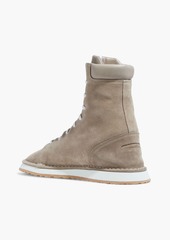 SPALWART - Tour leather-trimmed suede boots - Neutral - EU 45
