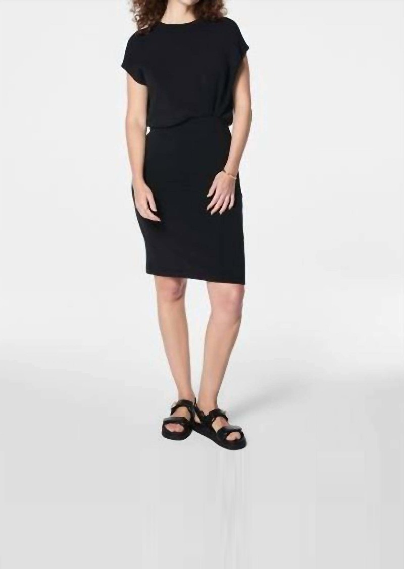 Spanx Airessentials Gathered Waist Dress In Very Black