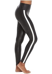 SPANX  Faux Leather Leggings for Women Tummy Control with Side Stripe